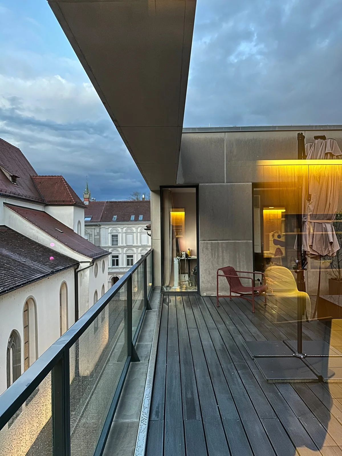 Terrasse sur le toit
